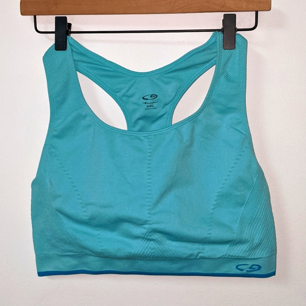 Champion Sports Bra Teal Blue XXL